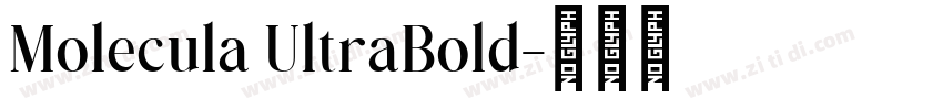 Molecula UltraBold字体转换
